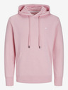 Jack & Jones Růžová pánská mikina s kapucí Jack & Jones Paulos