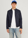 Jack & Jones Tmavě modrá pánská bunda v semišové úpravě Jack & Jones Dylan