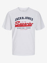 Jack & Jones Bílé pánské tričko Jack & Jones Logo