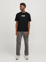 Jack & Jones Černé pánské tričko Jack & Jones Corp