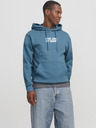 Jack & Jones Modrá pánská mikina s kapucí Jack & Jones Corp