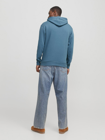 Jack & Jones Modrá pánská mikina s kapucí Jack & Jones Corp