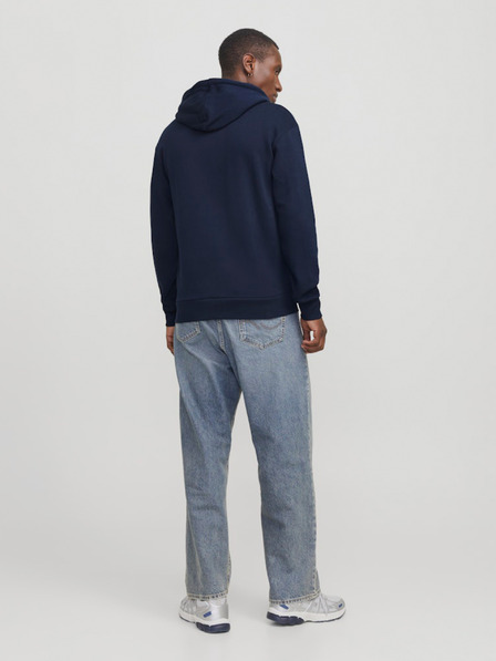 Jack & Jones Tmavě modrá pánská mikina s kapucí Jack & Jones Corp