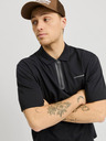 Jack & Jones Černé pánské polo tričko Jack & Jones Fusion