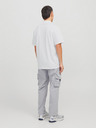 Jack & Jones Bílé pánské polo tričko Jack & Jones Fusion