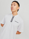 Jack & Jones Bílé pánské polo tričko Jack & Jones Fusion