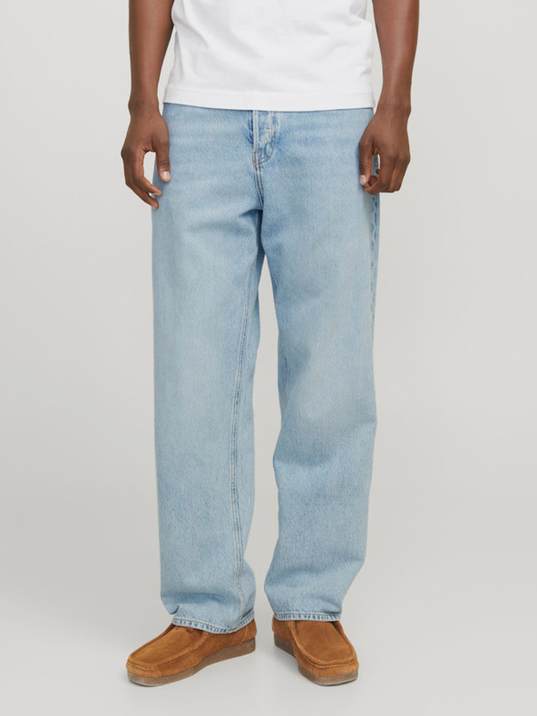 Jack & Jones Světle modré pánské baggy džíny Jack & Jones Alex