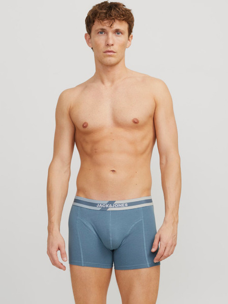 Jack & Jones Sada tří pánských boxerek v modré, šedé a černé barvě Jack & Jones