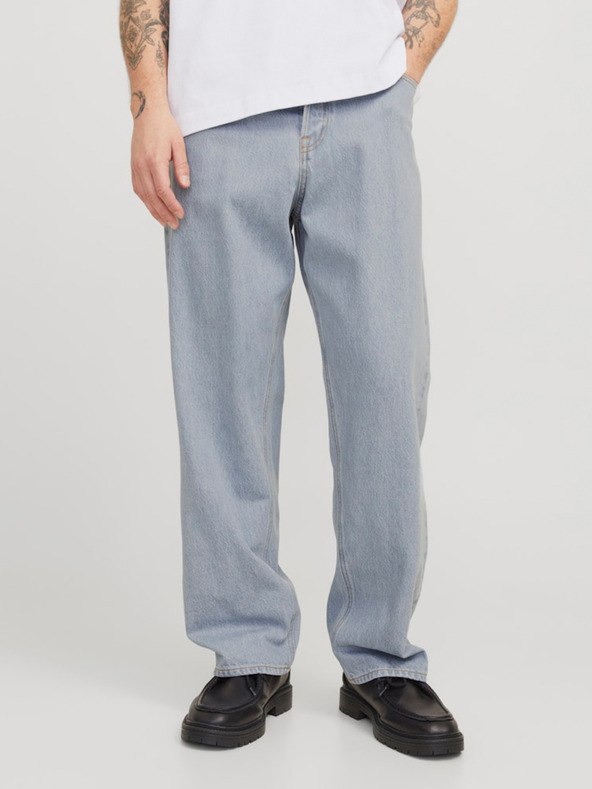 Jack & Jones Světle modré pánské baggy džíny Jack & Jones Alex