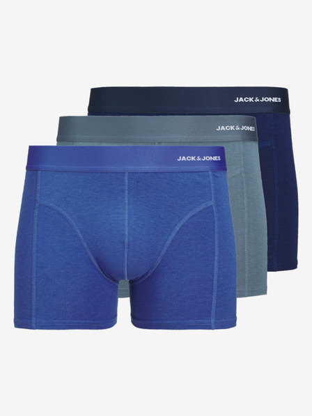 Jack & Jones Sada tří pánských boxerek v modré barvě Jack & Jones