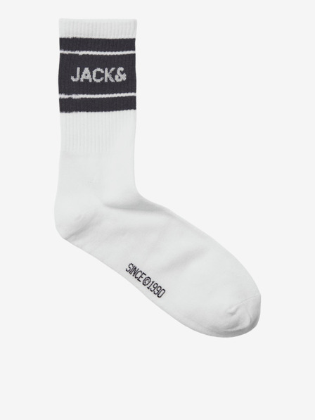 Jack & Jones Sada tří párů pánských ponožek v bílé a černé barvě Jack & Jones