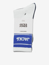 Jack & Jones Sada tří párů pánských ponožek v bílé a modré barvě Jack & Jones