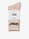 Jack & Jones Sada tří párů pánských ponožek v bílé, černé a béžové barvě Jack & Jones