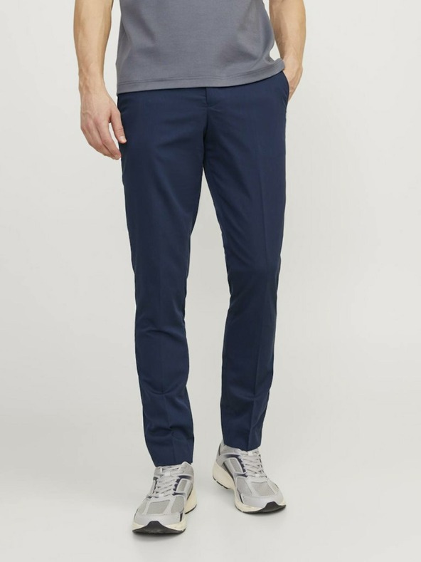 Jack & Jones Tmavě modré pánské kalhoty Jack & Jones Franco