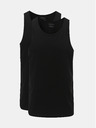 Jack & Jones Sada dvou černých basic tílek Jack & Jones