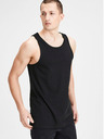 Jack & Jones Sada dvou černých basic tílek Jack & Jones