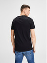 Jack & Jones Sada dvou černých basic triček s véčkovým výstřihem Jack & Jones