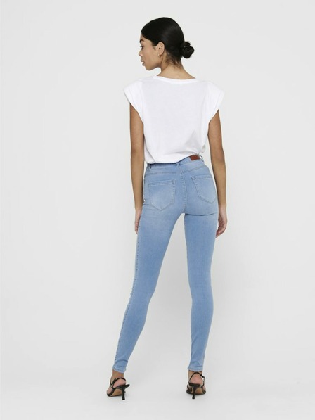 ONLY Světle modré skinny džíny s vysokým pasem ONLY Royal