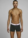 Jack & Jones Sada tří boxerek v černé a tmavě modré barvě s potiskem Jack & Jones