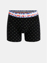 Jack & Jones Sada tří boxerek v černé a tmavě modré barvě s potiskem Jack & Jones