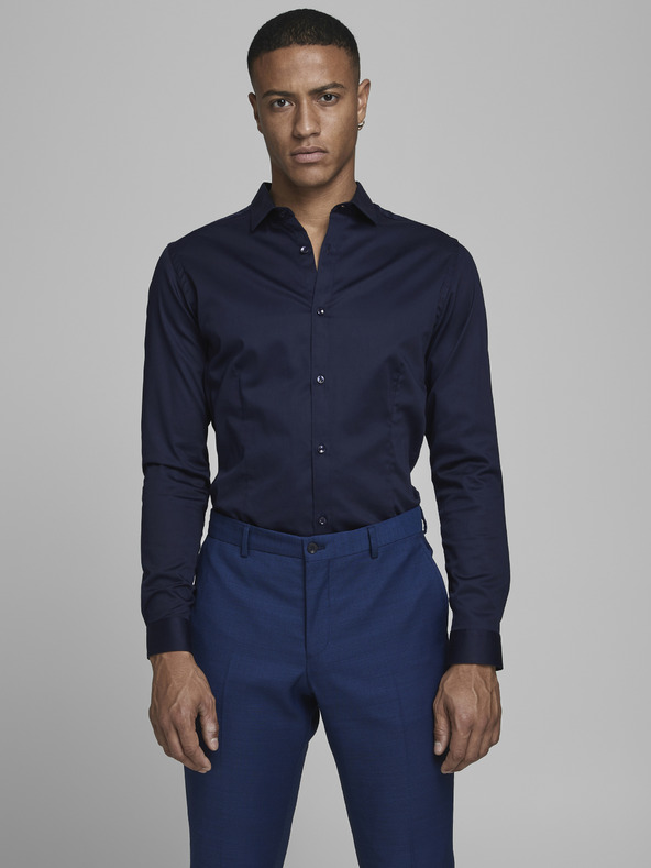 Jack & Jones Tmavě modrá slim fit košile Jack & Jones Parma
