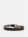 Jack & Jones Tmavě hnědý kožený pásek Jack & Jones Paul