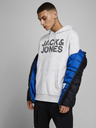 Jack & Jones Světle šedá vzorovaná mikina s kapucí Jack & Jones Corp