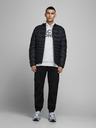 Jack & Jones Světle šedá vzorovaná mikina s kapucí Jack & Jones Corp