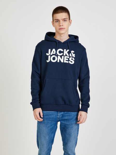 Jack & Jones Tmavě modrá mikina s kapucí Jack & Jones