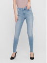 ONLY Modré skinny fit zkrácené džíny ONLY Blush