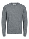 Jack & Jones Tmavě modrý žíhaný basic svetr Jack & Jones Basic