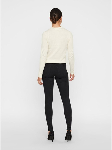 Vero Moda Černé slim fit džíny VERO MODA Tanya