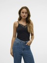 Vero Moda Černé tílko s krajkou VERO MODA Inge