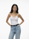Vero Moda Bílé tílko s krajkou VERO MODA Inge