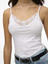 Vero Moda Bílé tílko s krajkou VERO MODA Inge
