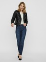Vero Moda Černý koženkový křivák VERO MODA Kerriultra