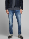 Jack & Jones Modré pánské straight fit džíny Jack & Jones Mike