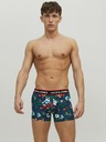 Jack & Jones Sada tří boxerek v modré a černé barvě Jack & Jones Flower