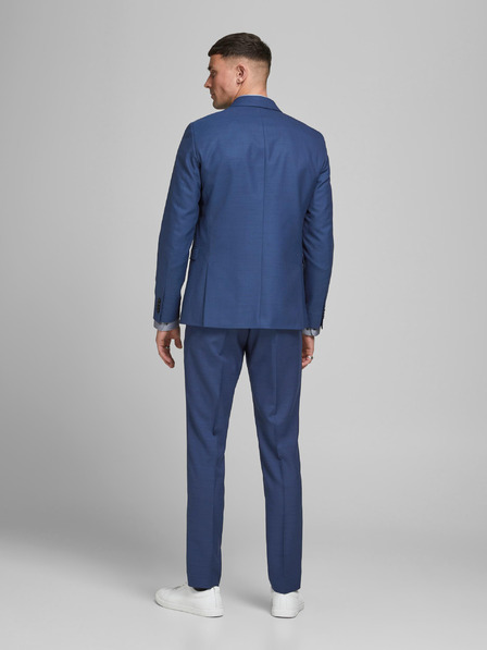 Jack & Jones Modré oblekové sako s příměsí vlny Jack & Jones Solaris