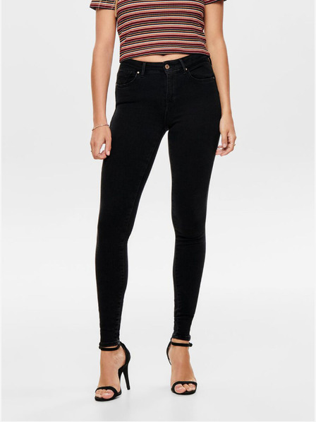 ONLY Černé push up skinny fit džíny ONLY Power