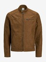 Jack & Jones Hnědá bunda v semišové úpravě Jack & Jones Rocky