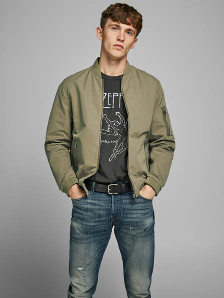 Jack & Jones Khaki voděodpudivý bomber Jack & Jones Rush