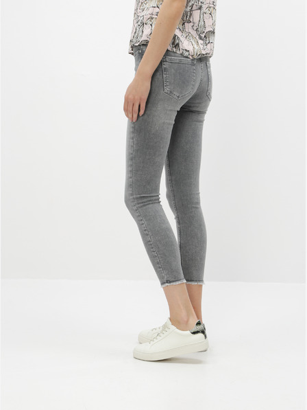 ONLY Šedé zkrácené skinny fit džíny ONLY Blush