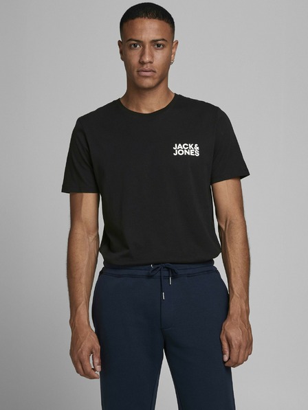 Jack & Jones Černé tričko Jack & Jones Corp