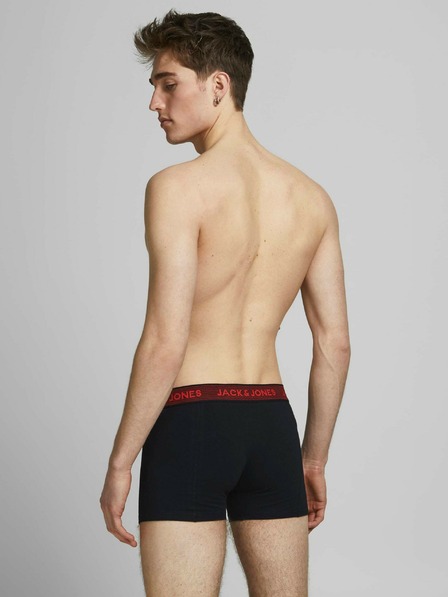 Jack & Jones Sada tří černých boxerek Jack & Jones