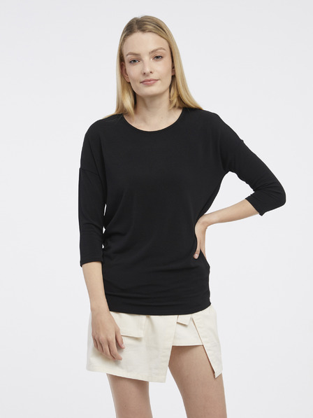 ONLY Černý svetrový top ONLY Glamour