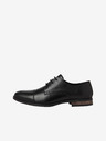 Jack & Jones Černé pánské kožené polobotky Jack & Jones  Raymond