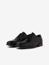 Jack & Jones Černé pánské kožené polobotky Jack & Jones  Raymond