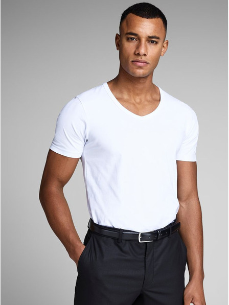 Jack & Jones Bílé basic tričko Jack & Jones Basic