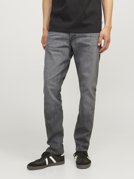 Jack & Jones Šedé pánské slim fit džíny Jack & Jones Glenn